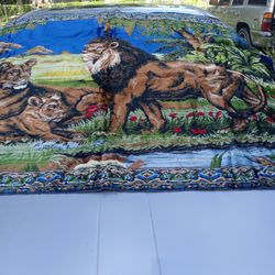 Huge Wall Tapestry Old