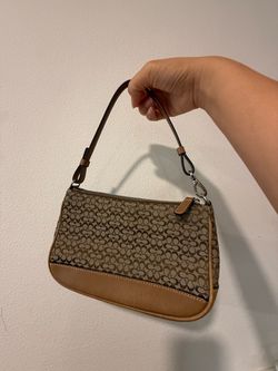Vintage Coach Signature Mini Shoulder Bag