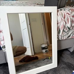White Frame Mirror 27 Inch X 21 Inch