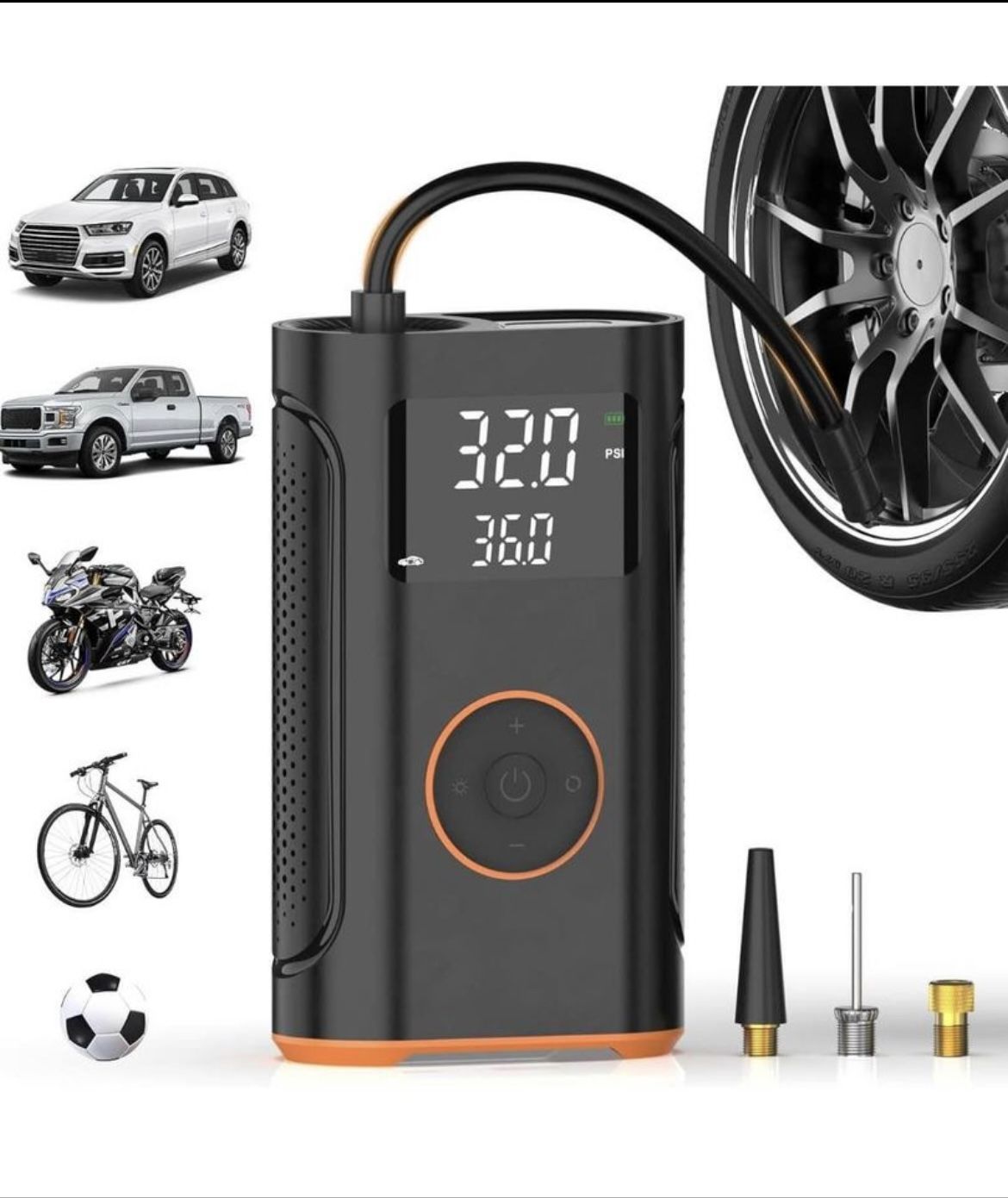 Automatic Compressor Tire Inflator 150PSI Wireless Smart Air Pump Portable Car