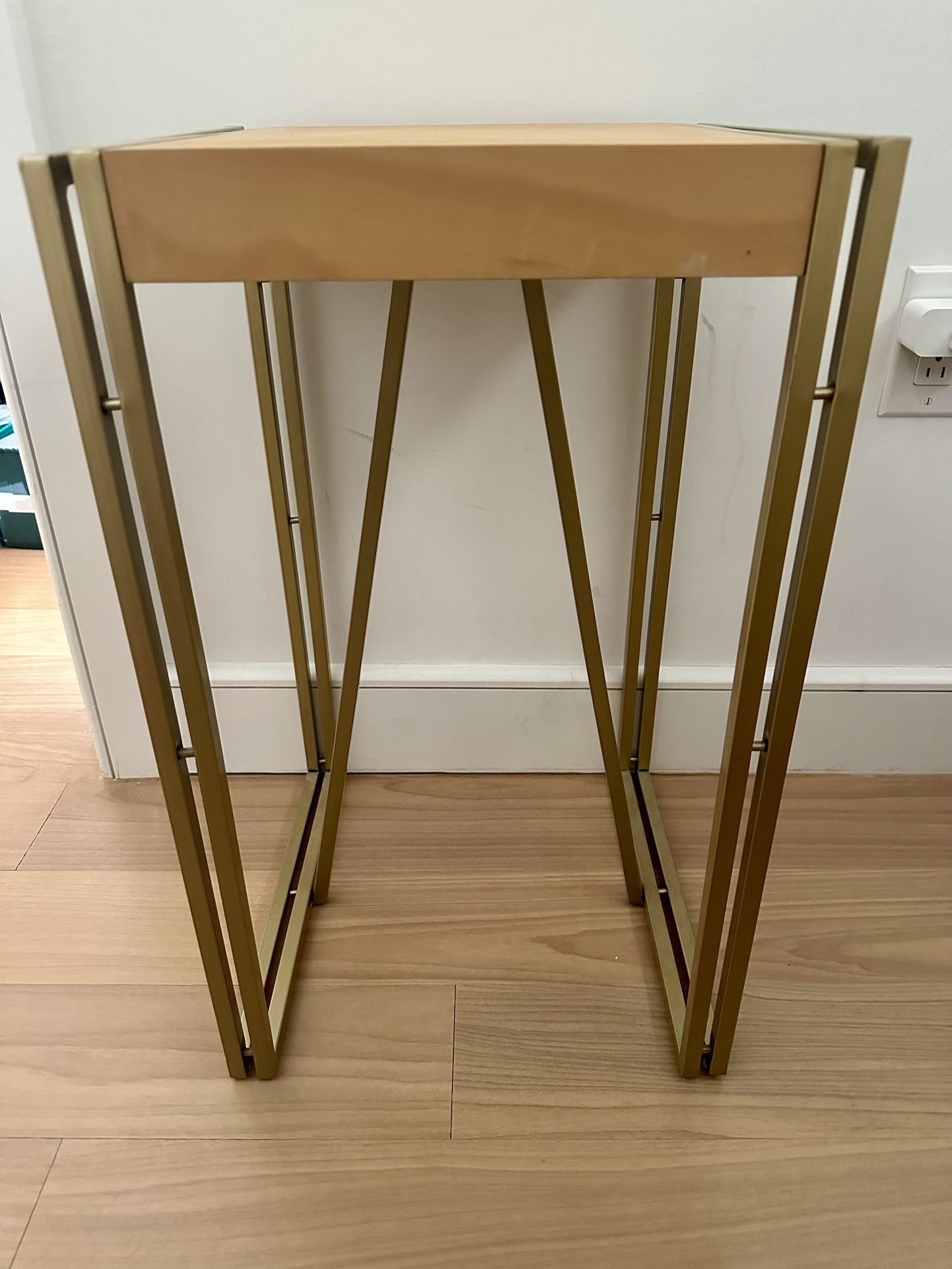 Gold End Table