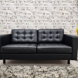Ikea LANDSKRONA black/metal sofa 