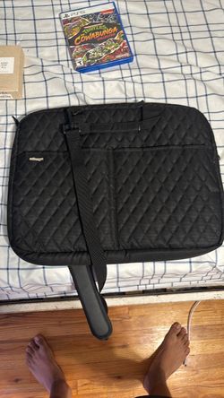 eBags Black Quilted Laptop Bag