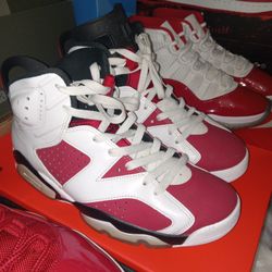 Air Jordan Retro 6 Carmine Men Size 9.5 