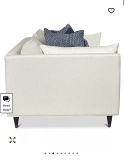 Luxury Ivory Modern Sofa – Like New Minimalist Comfort