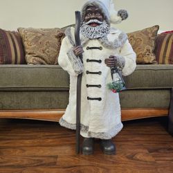 New 34" Gorgeous African American Santa Claus - Father Time