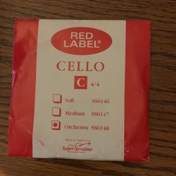 Super Sensitive 5/4 Red Label Cello A String