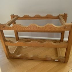 12 Bottle Wooden Wine Rack