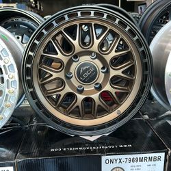 LOCK OFF-ROAD ONYX 6x139.7 SIZE 17x9 ET: 1mm MATTE BRONZE W MATTE BLACK RING