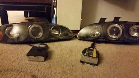 92-95 Honda civic Sonar HID halo headlights