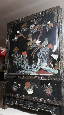 Antique Oriental Apothecary cabinet