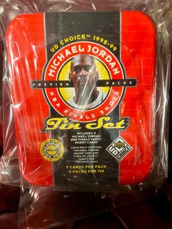 1998-99 UD Choice Michael Jordan Preview Packs NBA Finals Shots Tin Brand New Sealed