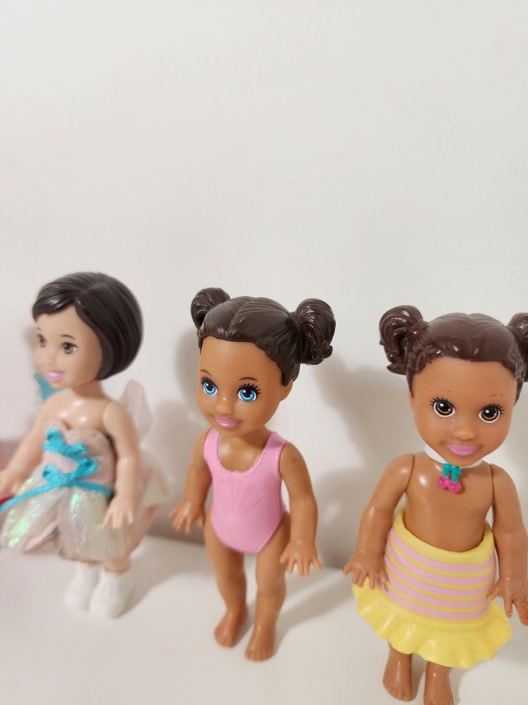 Lot of 5 Barbie Dolls