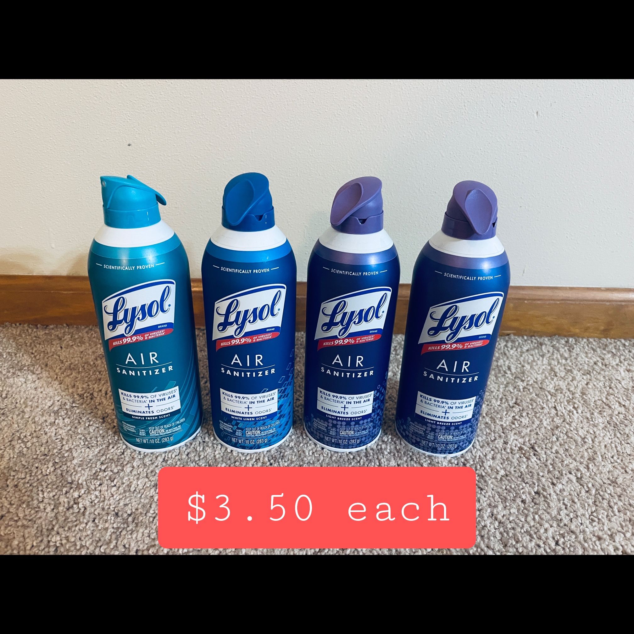 Lysol Air Sanitizer Sprays