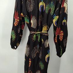 Farm Rio HeaddressChemise Basic Sleeved Dress