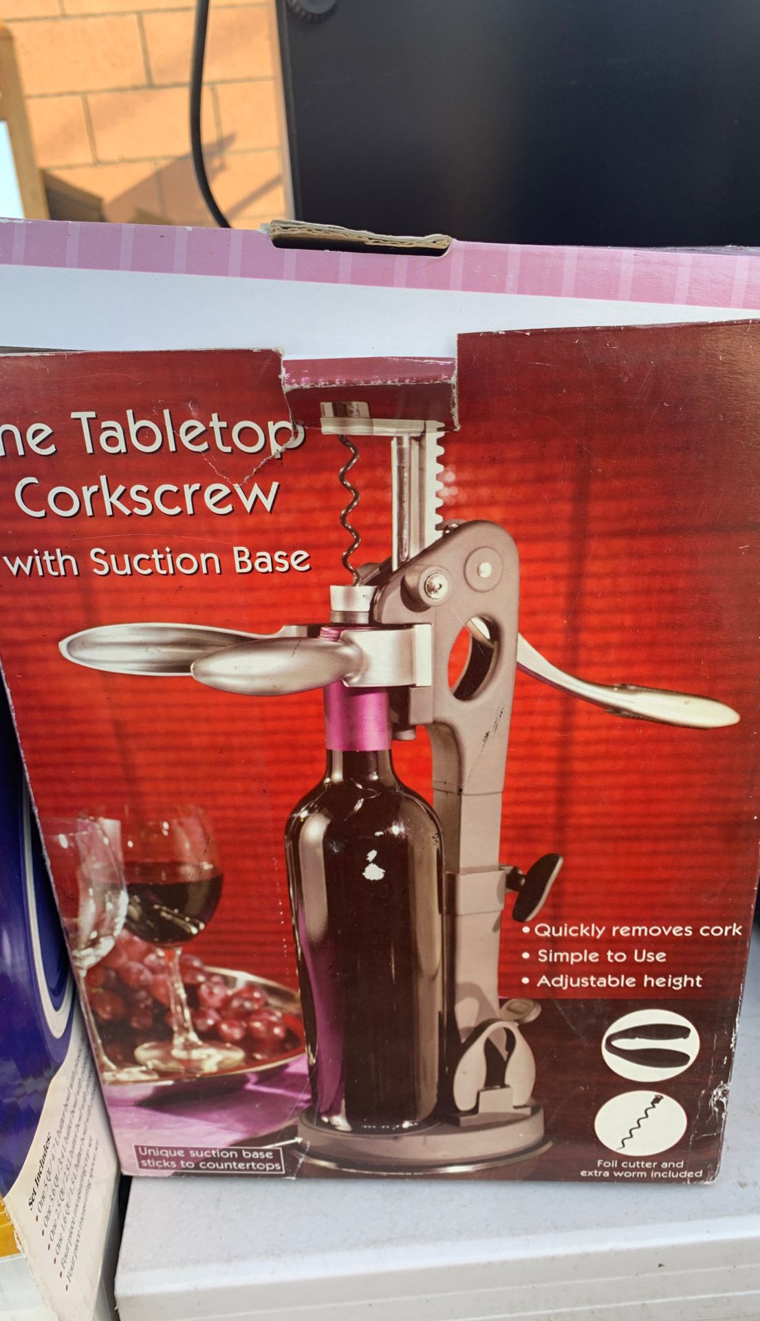 Brand new tabletop corkscrew $7