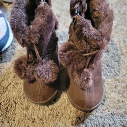 Toddler Girl's Size 8 Brown Tassel Boots