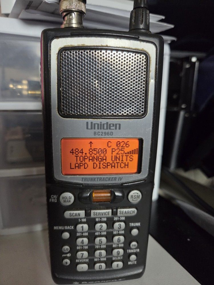 Uniden BC296D Digital Police Scanner with LAPD / LASD / LAFD / CHP
