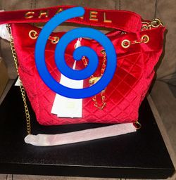 Red Soft Bucket Large Bag 