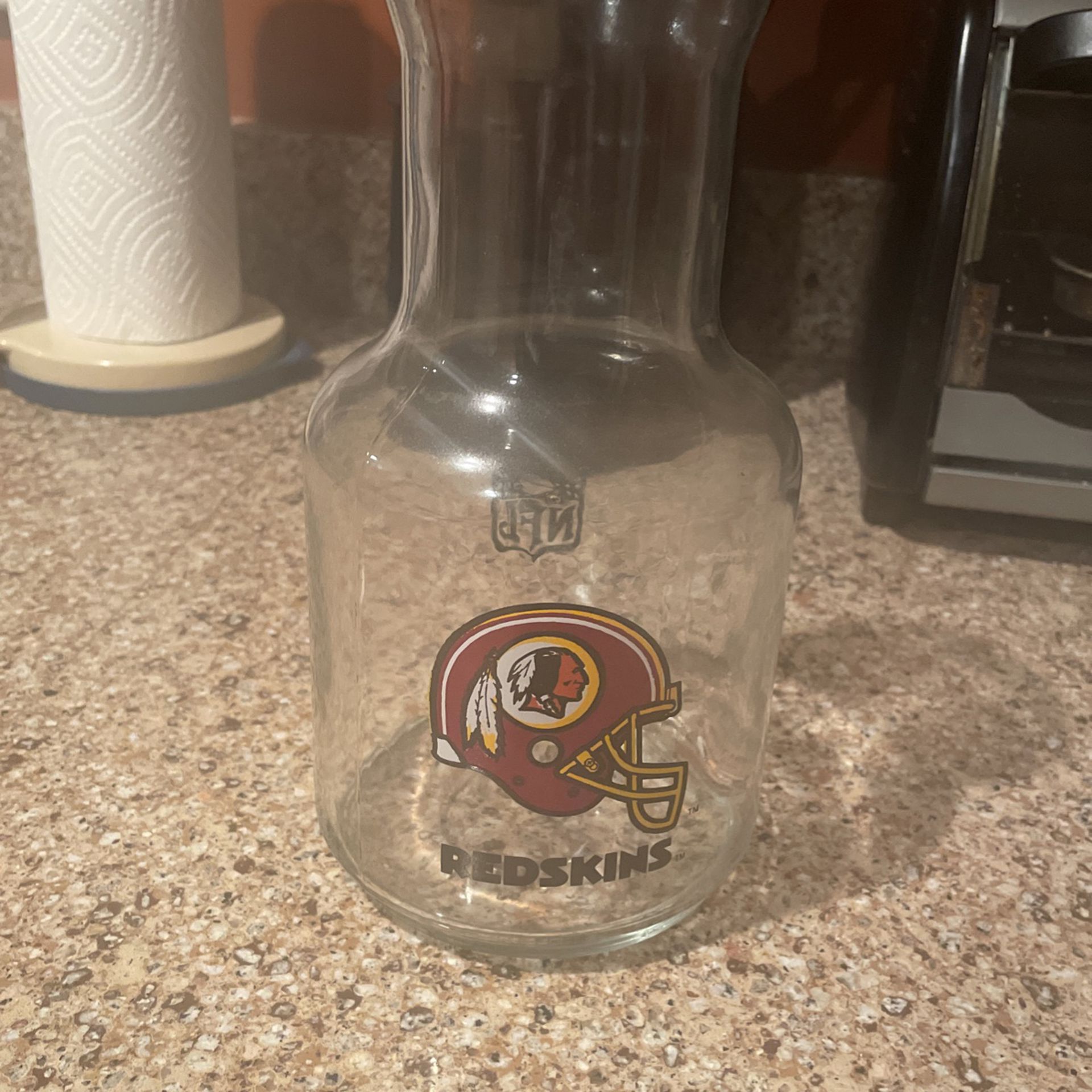 Redskins NFL Glass Vase 