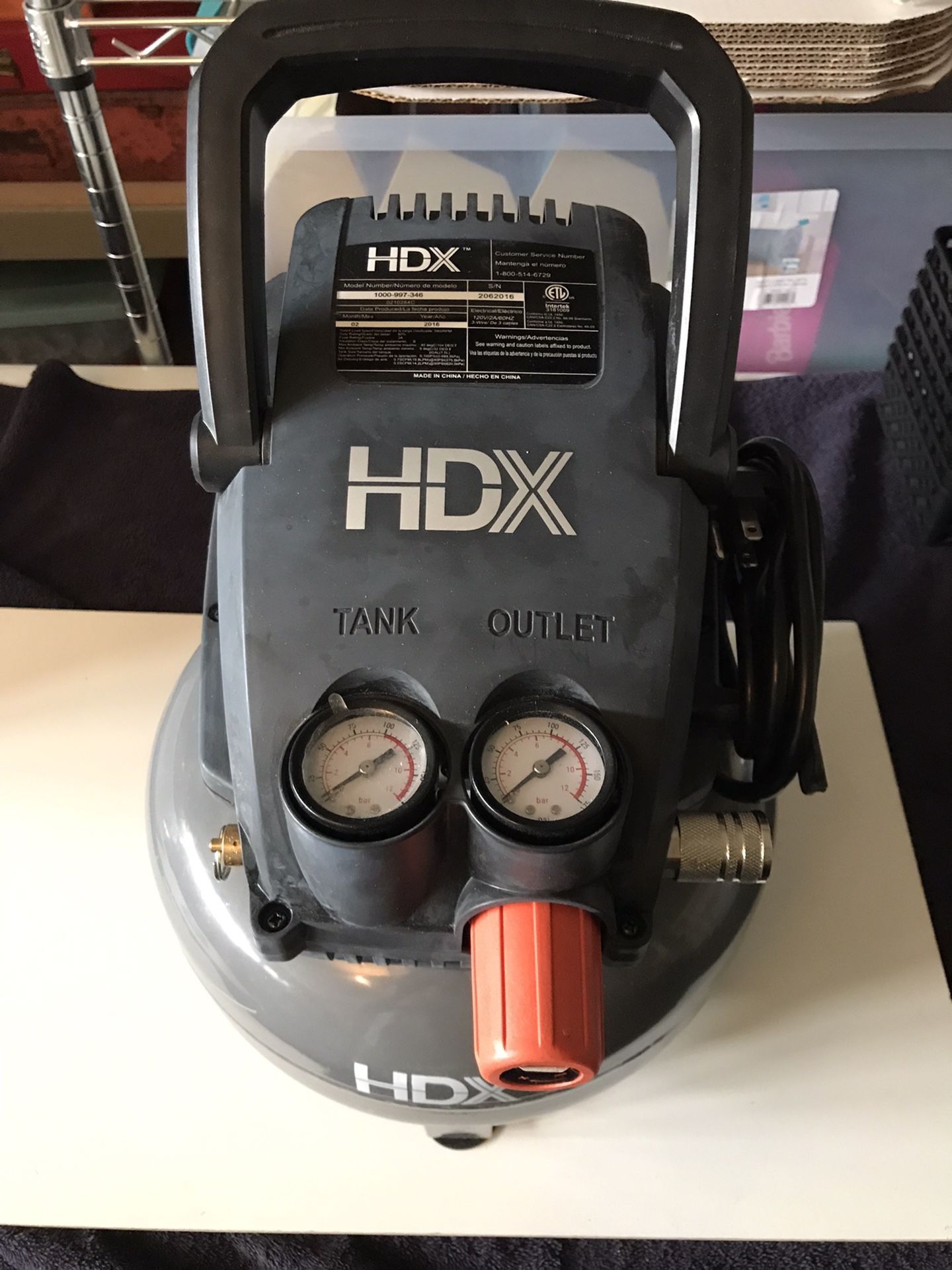 HDX 2 Gallon Air Compressor