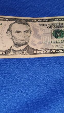 5 Dollar Bill #11111154