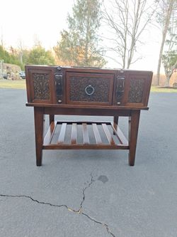 Wood End Table
