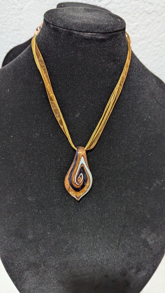 Glass Pendant Necklace