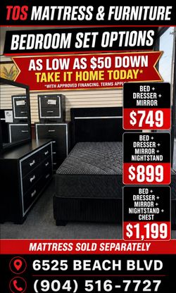 Black Fabric bed frame 🚚WE DELIVER🚚