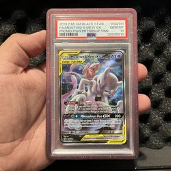 MEWTWO & MEW GX Tag Team Psa 10