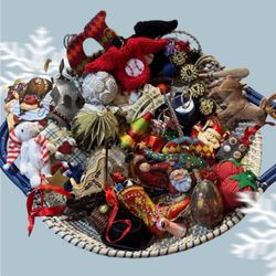 40 Pc Ornament Lot - Kurt Adler, Anthro, Pottery Barn, Cloisonné, Handmade