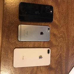 Three iPhones 13,8plus,7