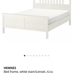 Cama King size with mattress 