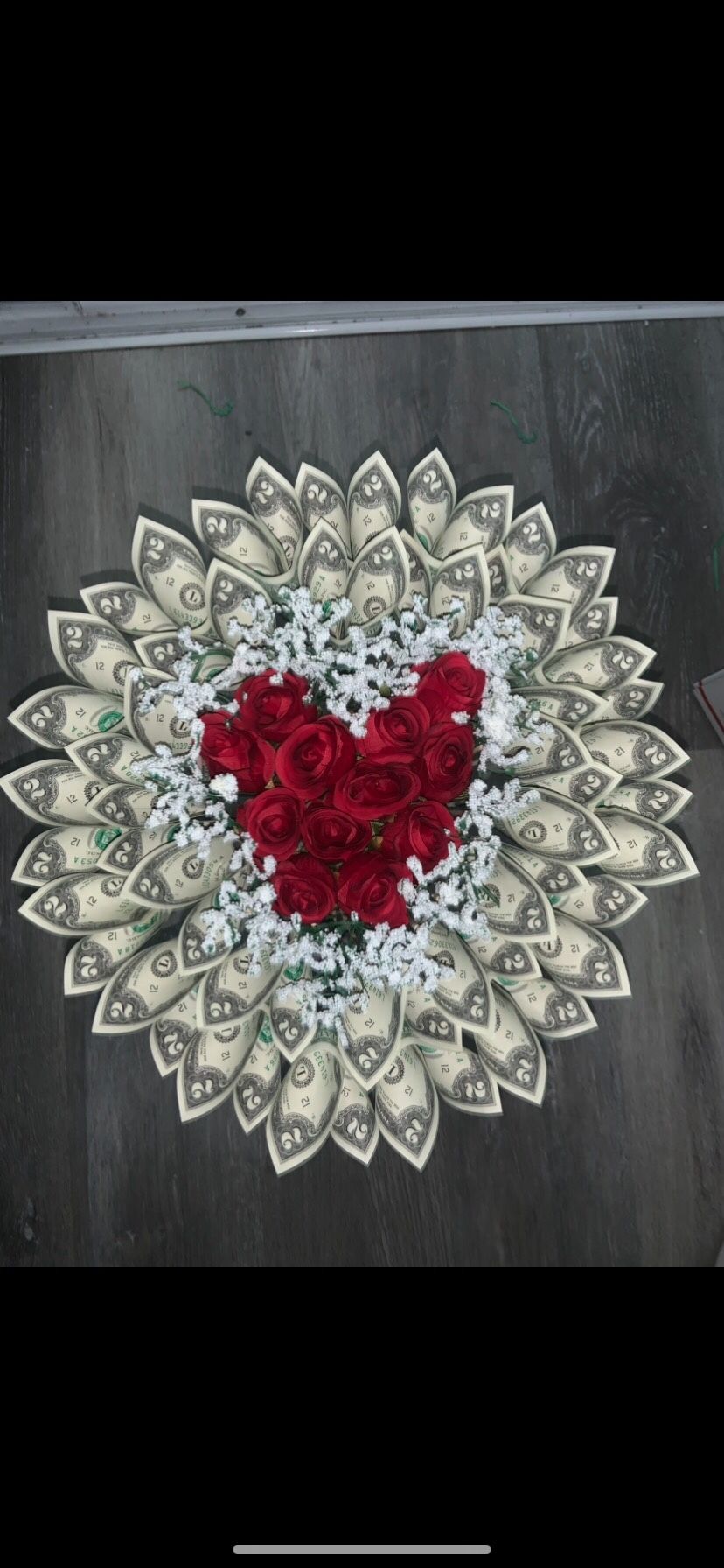 Valentines Day Gift Money Bouquet Roses Ramo De Dinero