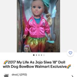 BRAND NEW JOJO SIWA 18”DOLL WITH A FUR PET
