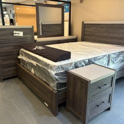 New 5pc Queen Bedroom Set