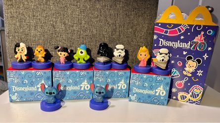 McDonald's Disneyland 70th Anniversary Happy Meal Toy Set