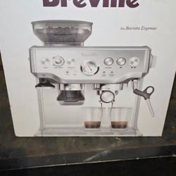 Breville Stainless Steel Barista Express Espresso Machine Light Silver  
