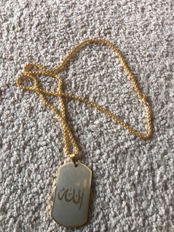 Islamic allah pendant necklace gold color