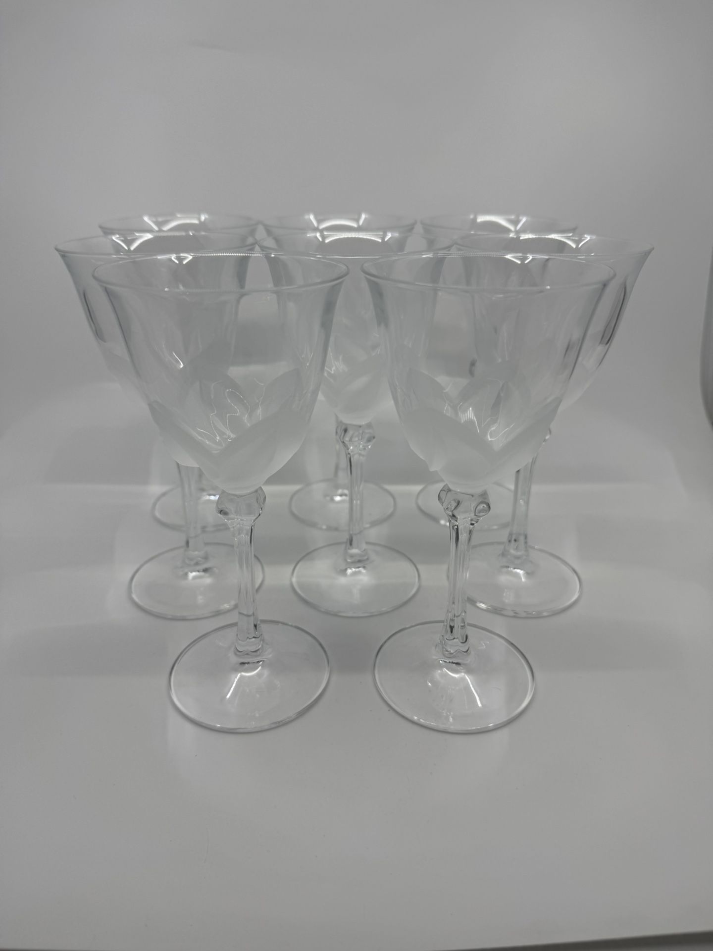 Cristal D’Arques Durand Florence Wine Glasses Set Of 8
