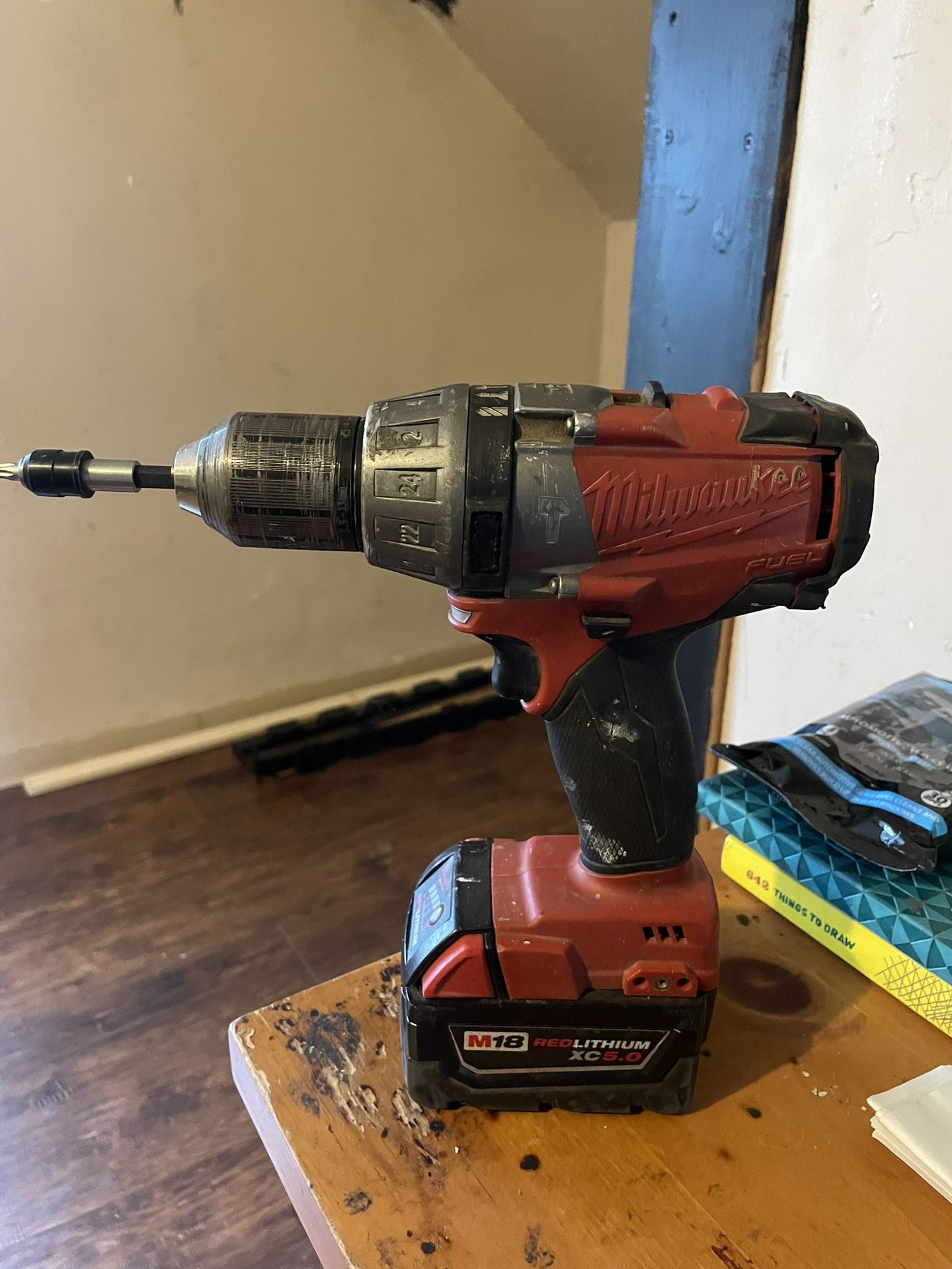 Milwaukee M18 Hammer Drill W/ M18 XC5.0 Battery 
