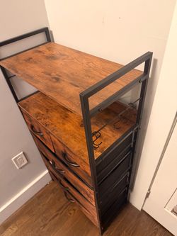 Dresser and Shelf Combo (4 drawers)
