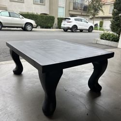 Black Wood Coffee Table 