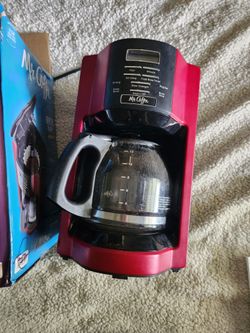 Mr. Coffee 12-Cup Programmable Coffee Maker Rapid Brew - Metallic Red w/ Box