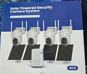 Solar powered security cameras