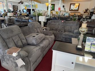 Corduroy Reclining Sofa & Loveseat