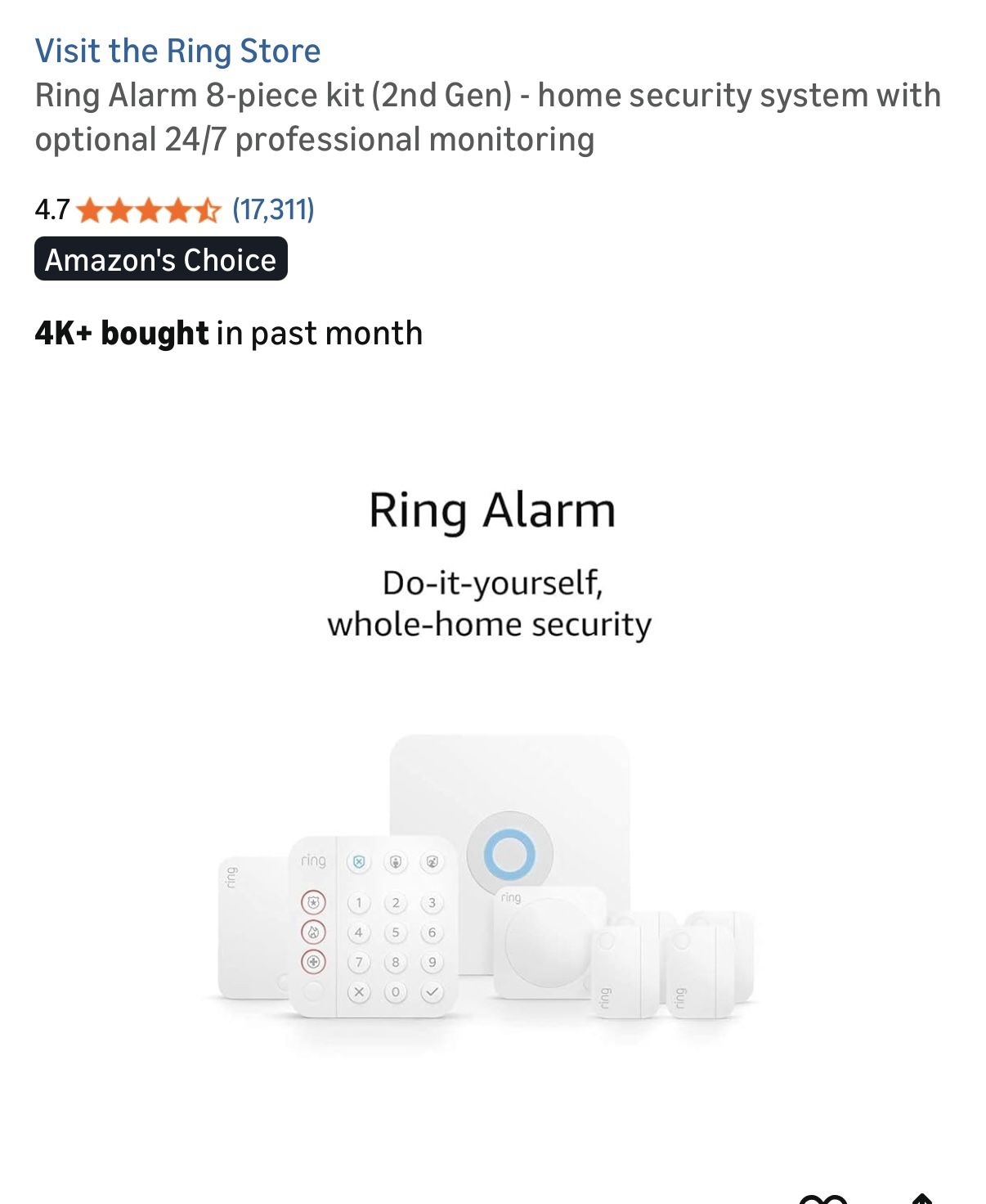 Ring Security System And Cameras