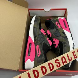 Nike Air Max 90 PRM Camo Sequoia Hyper Pink Black IF1721-300 Men's Size 13 NIB 