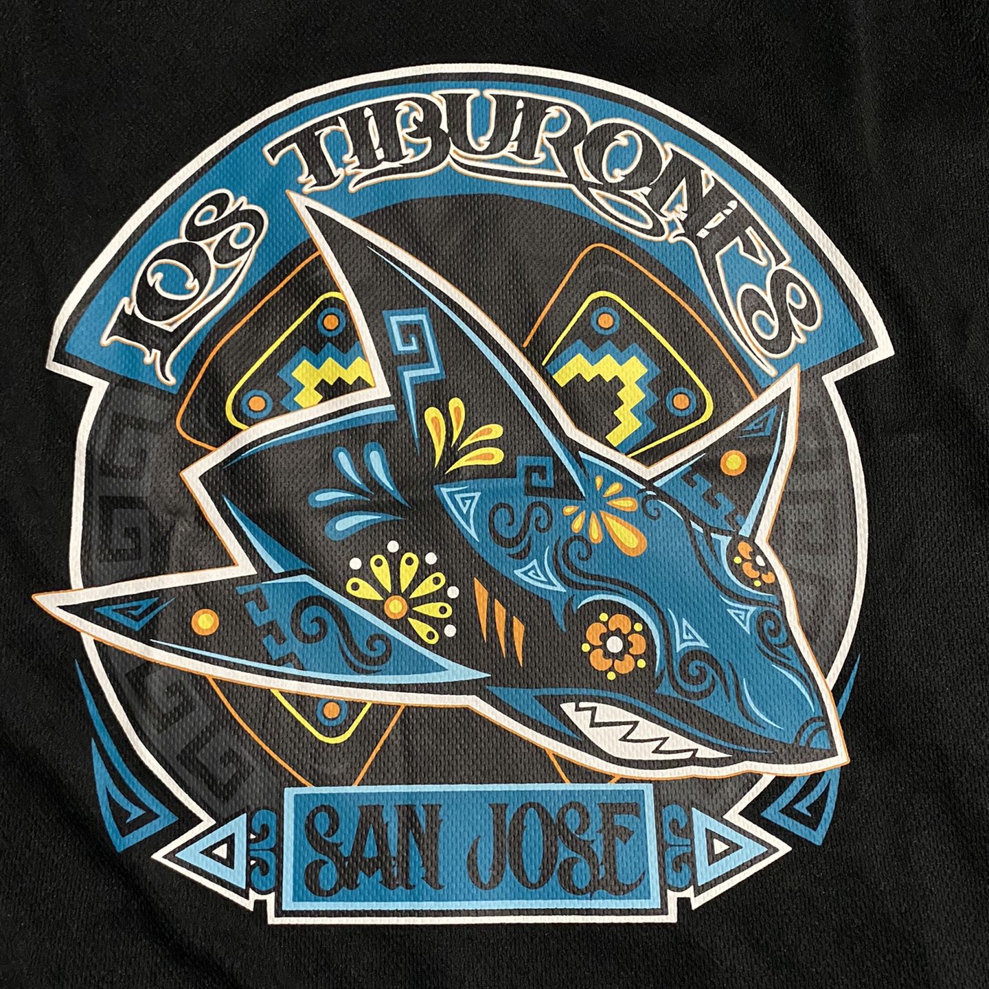 San Jose Sharks Los Tiburones Black Promo Jersey Black Size M