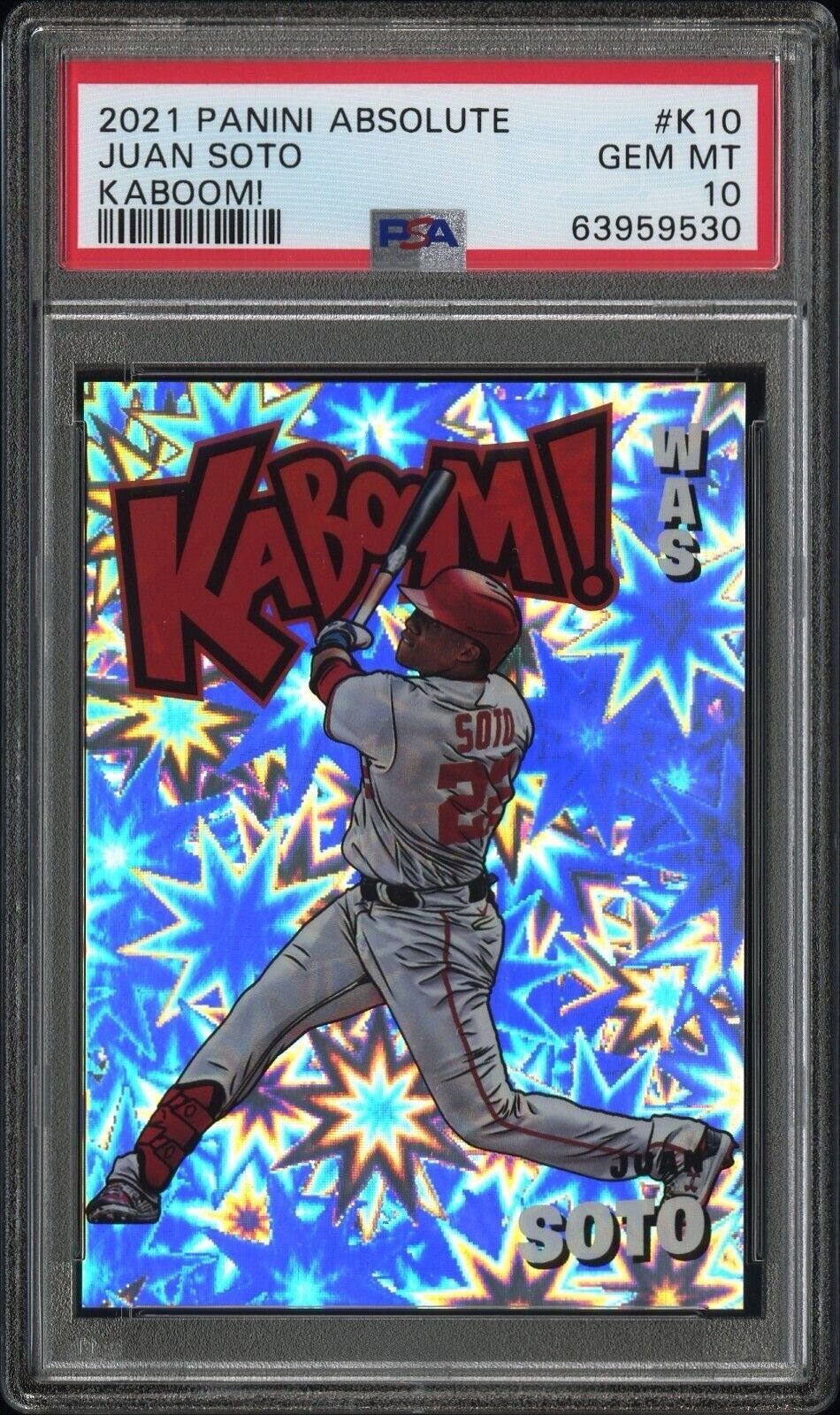 2021 Absolute Kaboom! Juan Soto PSA 10🔥 Pop 18🔥
